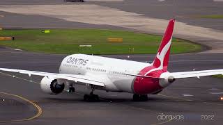 Qantas 787-9 Vh-Znk - Departure From Sydney