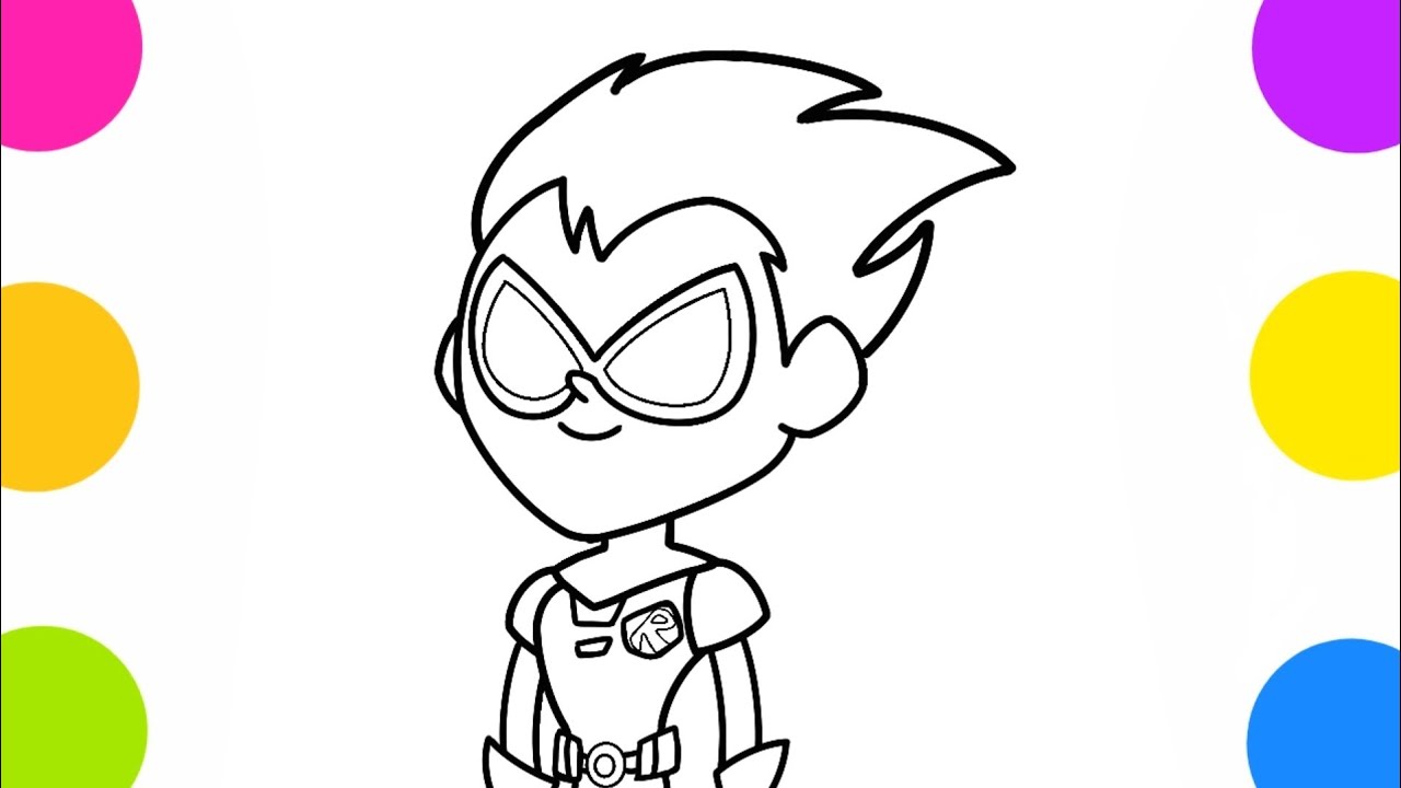 Desenhando - ROBIN!! Como desenhar o Robin de Os jovens Titãs - YouTube