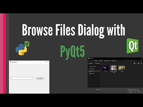 Browse Files Dialog with PyQt5 [use file explorer]