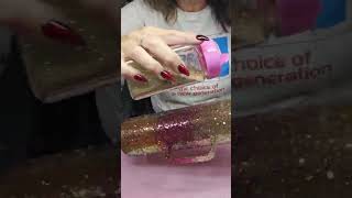 Fall Glitter Ombre Tumbler 🌻✨ DIY Cup Transformation #GlitterTumbler #FallVibes #OmbreTumbler
