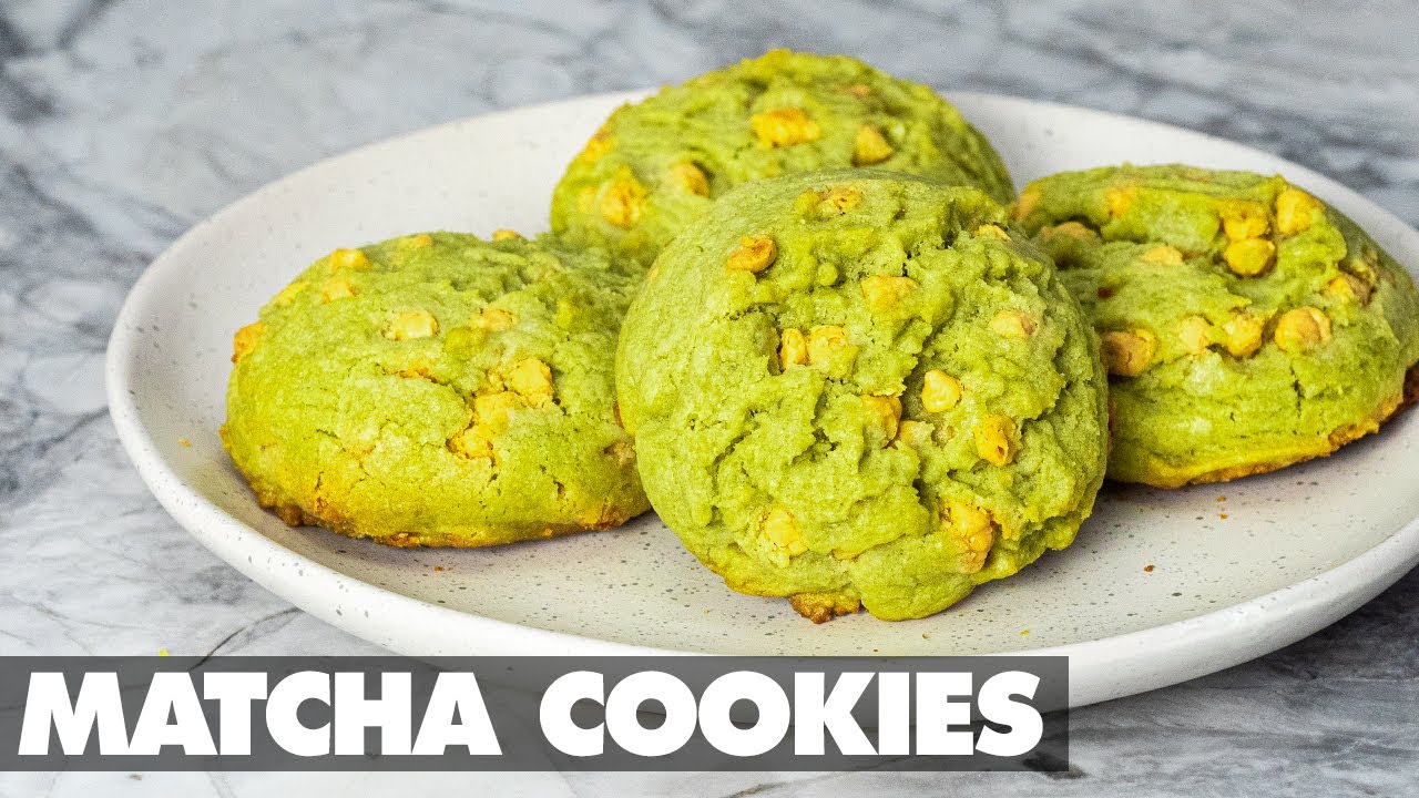 Matcha Green Tea White Chocolate Chip Cookies! (The Ultimate Matcha