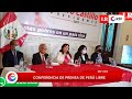 Conferencia de prensa de Perú Libre | EN VIVO