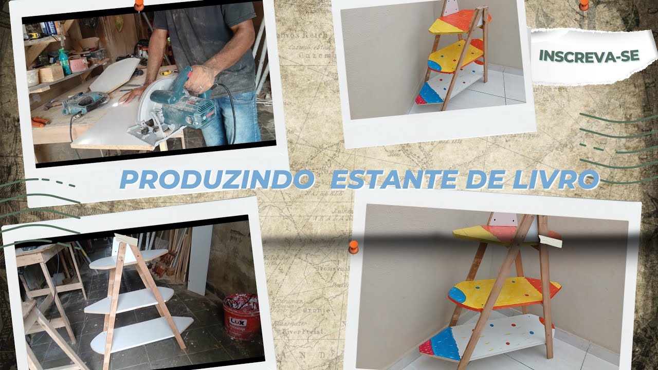 Produzindo estante de livros infantil 