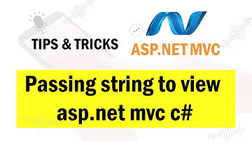 Passing string to view in asp.net MVC