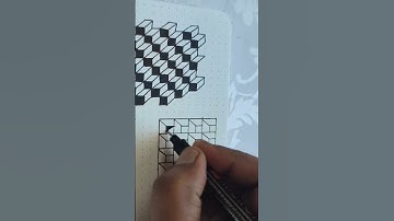 GEOMETRIC  PATTERN NO.6 #zentangle #zentangleart #doodle #penart #geometric #patterns