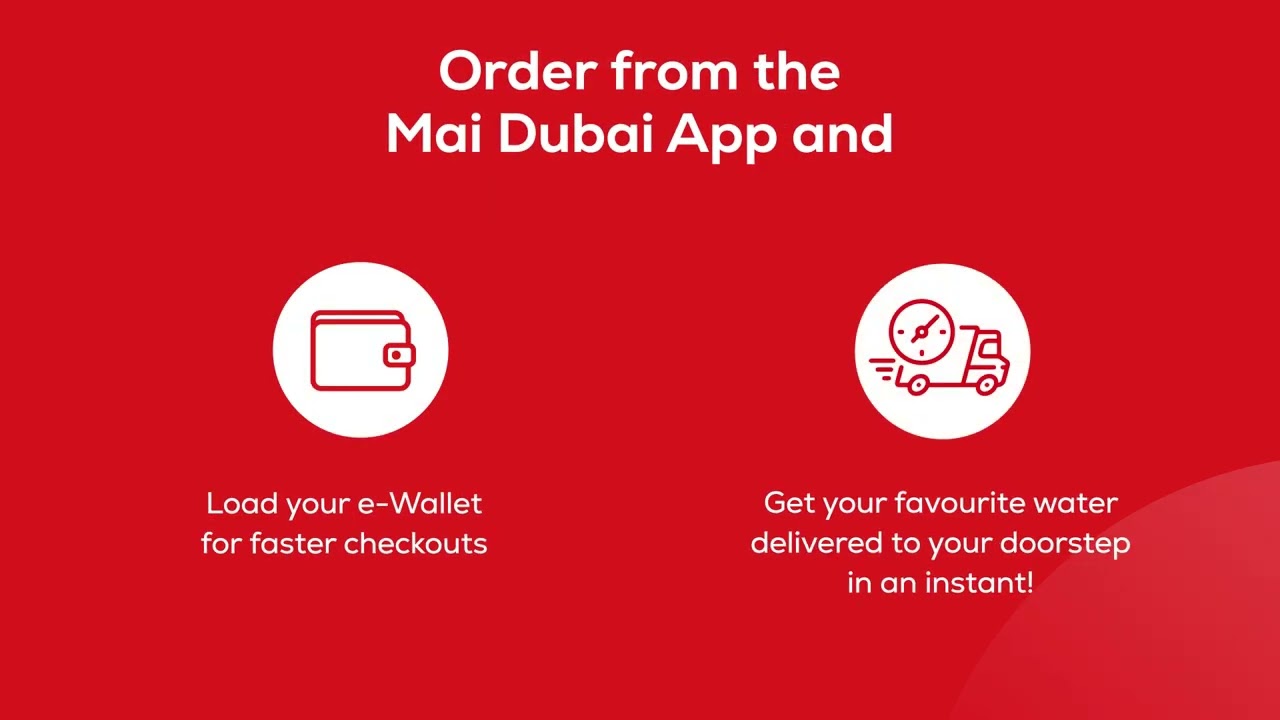 Order your favourite water effortlessly with the brand-new Mai Dubai App! Download today!