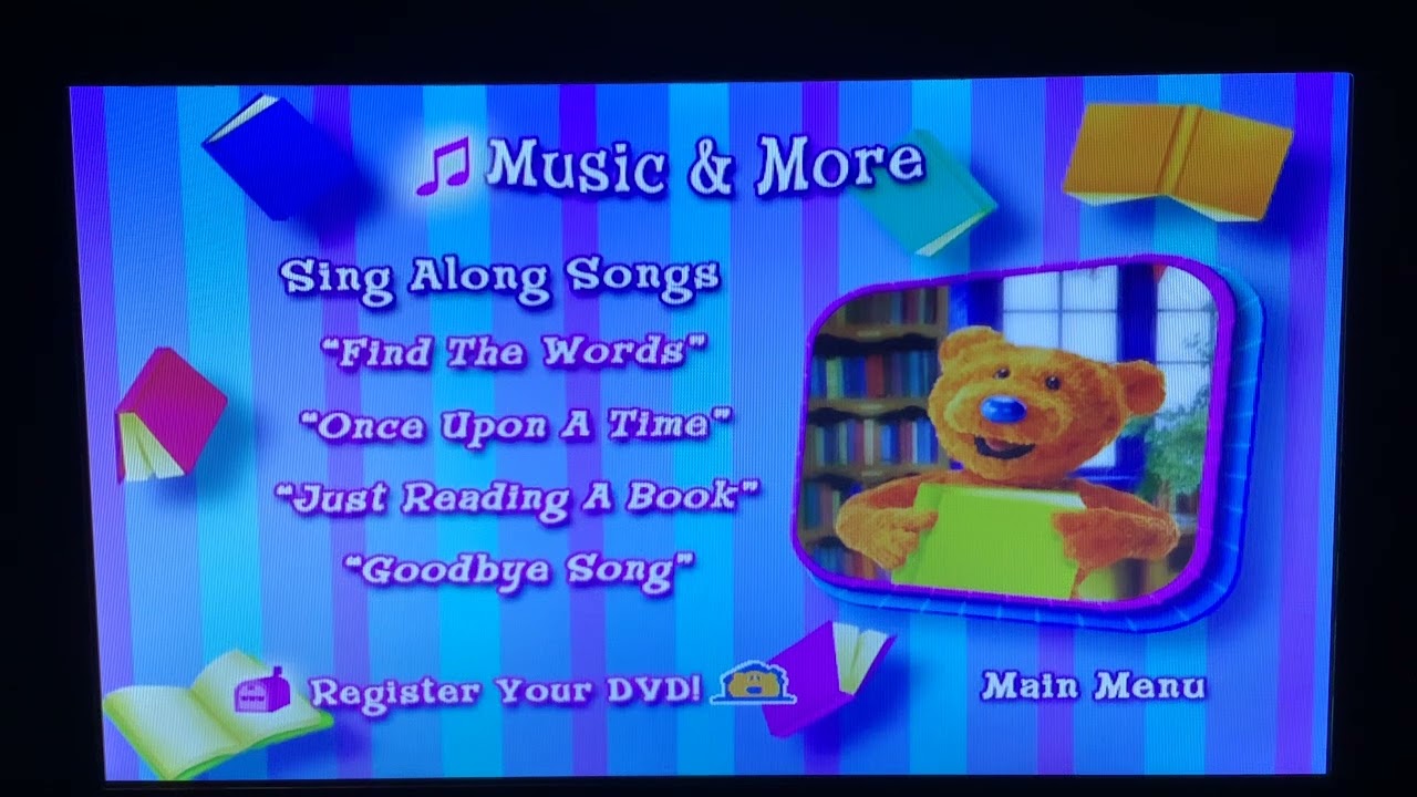 Bear in the big blue house Storytelling With Bear DVD Menu