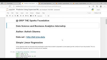 Prediction Using Supervised ML   Jupyter Notebook and 4 more pages   Personal   Microsoft​ Edge 2022