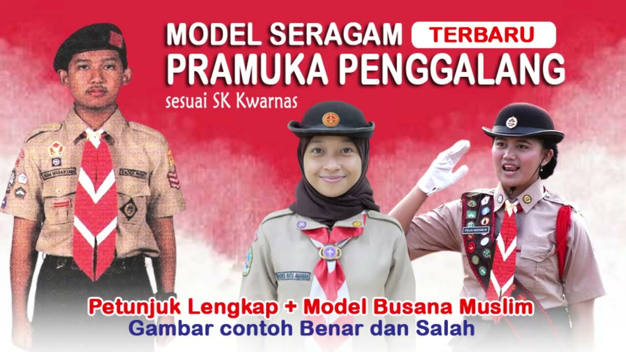 model terbaru seragam pramuka penggalang sd smp mts
