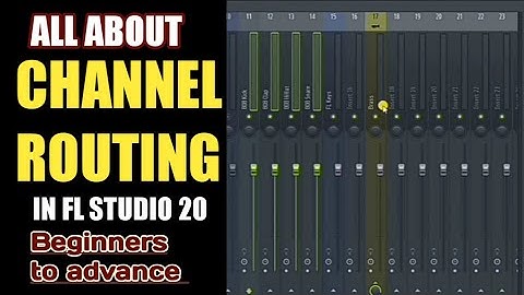 How to routing any track in FL studio Hindi . Channel routing tutorials in FL studio.