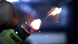 Sparking a 10,000fps fire------high speed camera fun