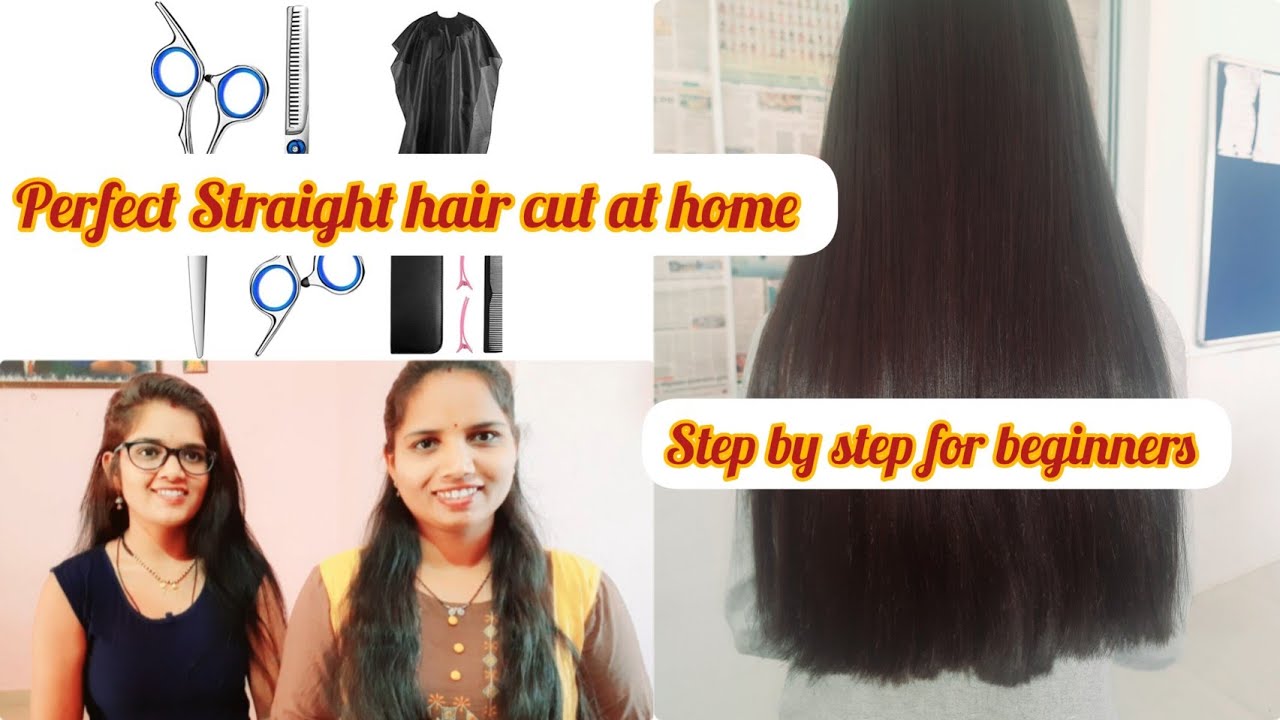 How to easy straight hair cut for beginners #beautytips #vlogger @stylewithsisters1006 - YouTube