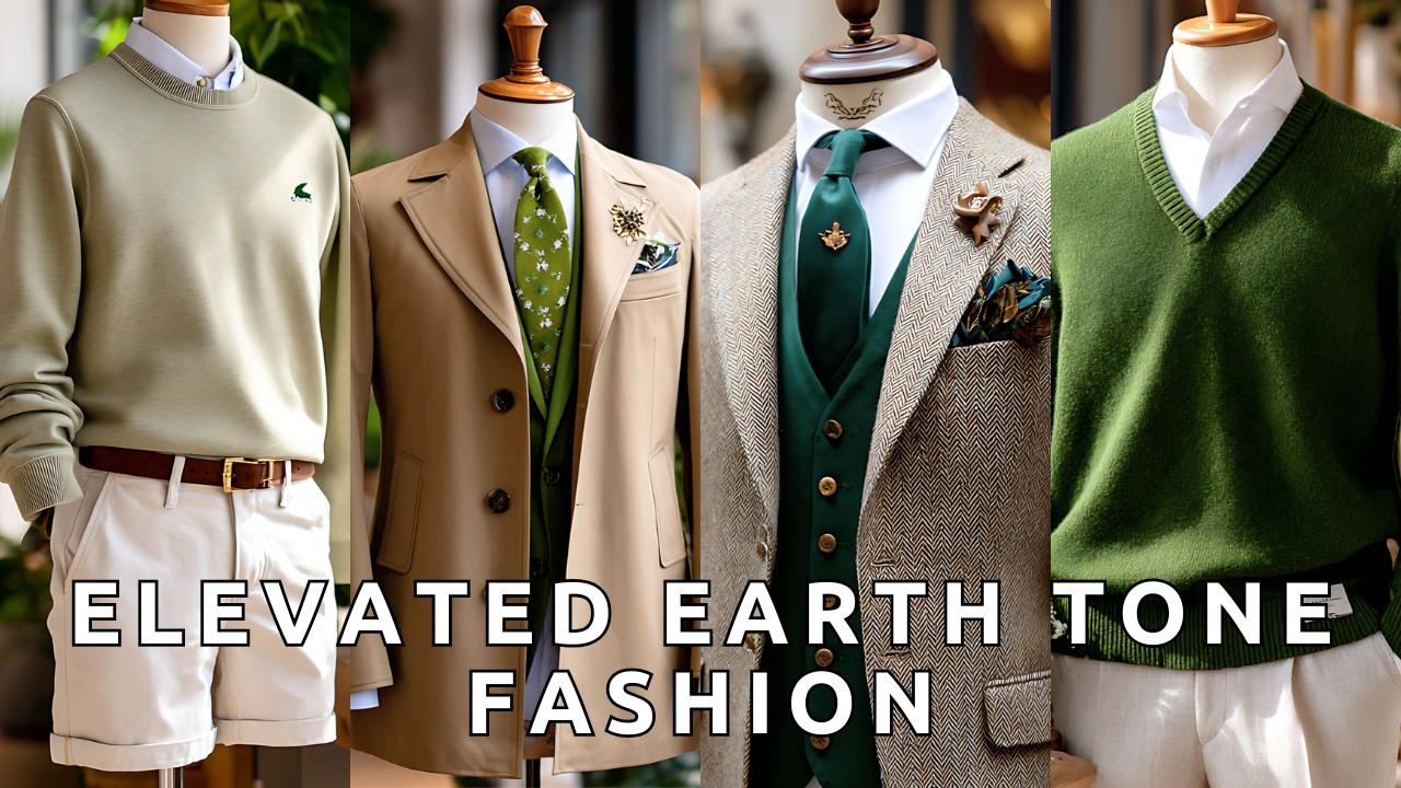 Ralph Lauren Inspired Sage and Stone Soft Earth Tones Outfits for Men Over 40