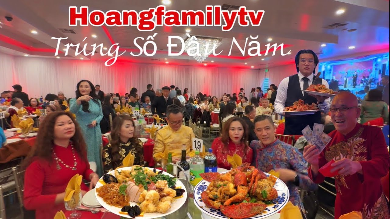 Đầu Năm Hoangfamilytv Trúng Số,Bữa Tiệc 700 Khách Toàn Sơn Hào Hải Vị Tại BOLSA 