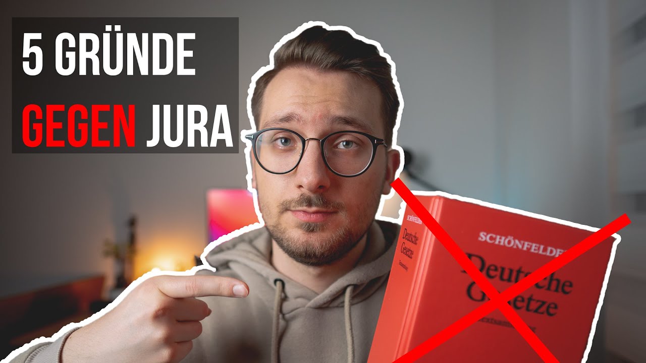 5 Gründe warum du NICHT Jura studieren solltest! | Legally Kev