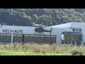 Eurocopter H125 Ecureuil AS350B3 F-HYOT Heli Alps landing Sion airport Valais Switzerland 07.10.2021