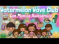 Vamos al Parque Acuático Watermelon Wave Club 😍🍉 con @Monica Awesomica |Toca Cam!| Colaboración 💦