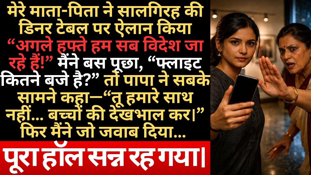 सालगिरह पर मुझे “परिवार” से बाहर कर दिया… फिर मैंने सबके सामने सच खोल दिया!