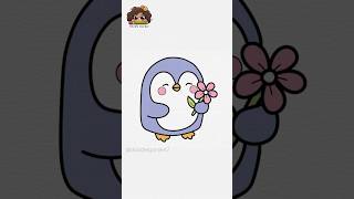 Easy Drawing | Cute Penguin | #art #cute #easy #easydrawing #drawing #kidsvideo #easydraw #kids