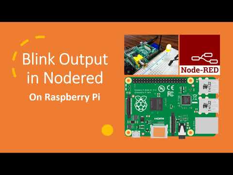 How to blink led in nodered using for loop | Learn free Raspberry pi online | Raspberry pi basics
