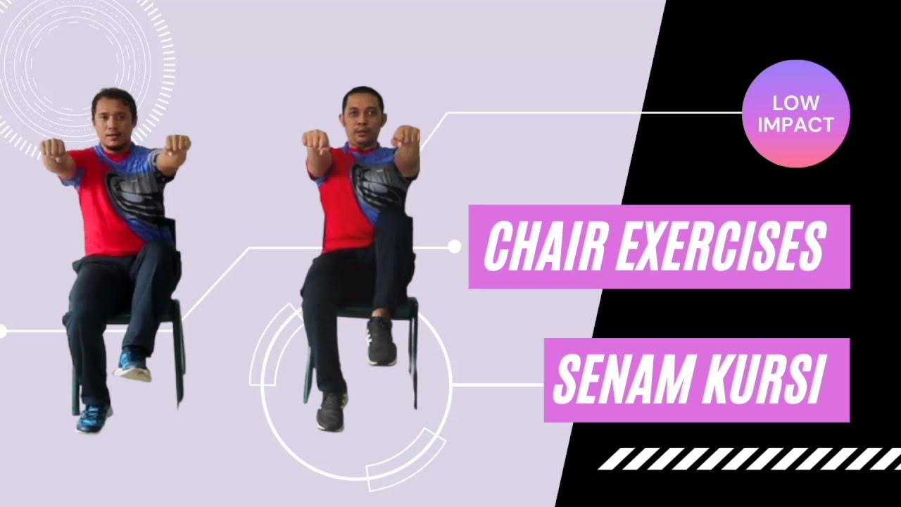 chair exercises ( senam kursi ) low impact - YouTube