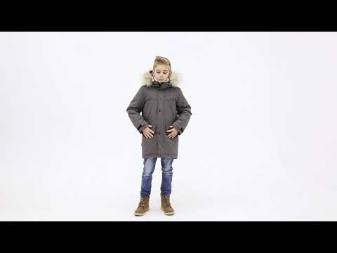 343-21з Парка для мальчика "Мэтт" серый