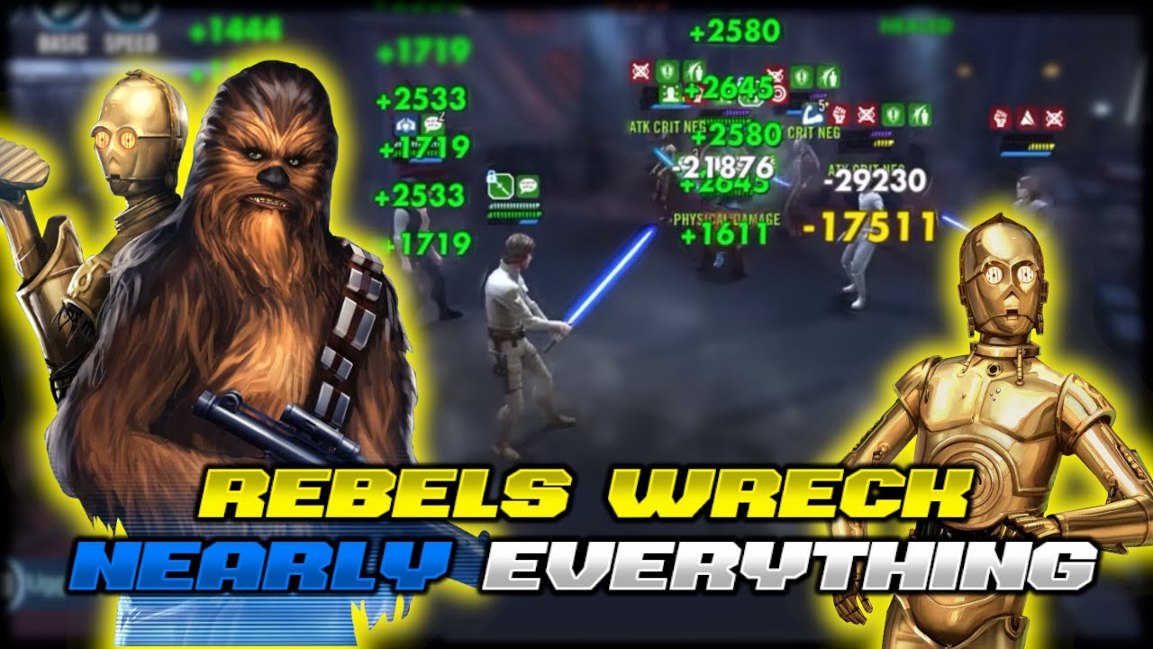 スターウォーズ 銀河の英雄 Swgoh 攻略 攻略 3po チューイ入り反乱軍でほとんど全てカウンター可能