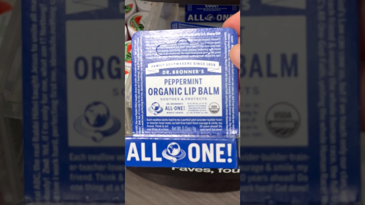 Organic Lip Balm Dr. Bronner’s at Target, Utah #foryou #lipbalmaddict #lipbalm #targetfinds #beauty