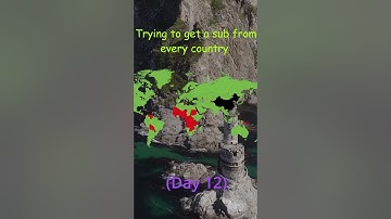 Trying to get a sub from every country(Day 12)#mapping #countries #country