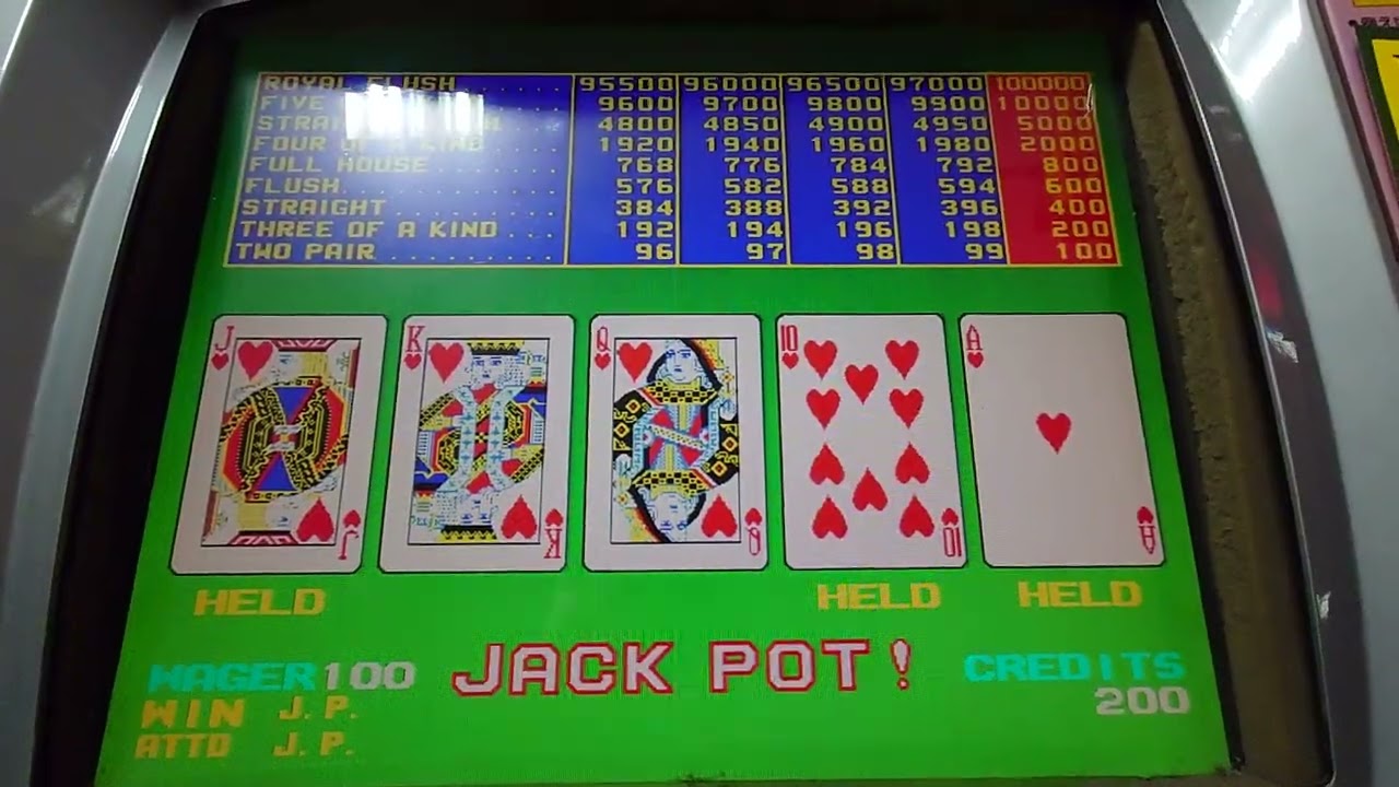 レトロポーカーゲーム機 打ってみた！ ラッキーフルスーパー