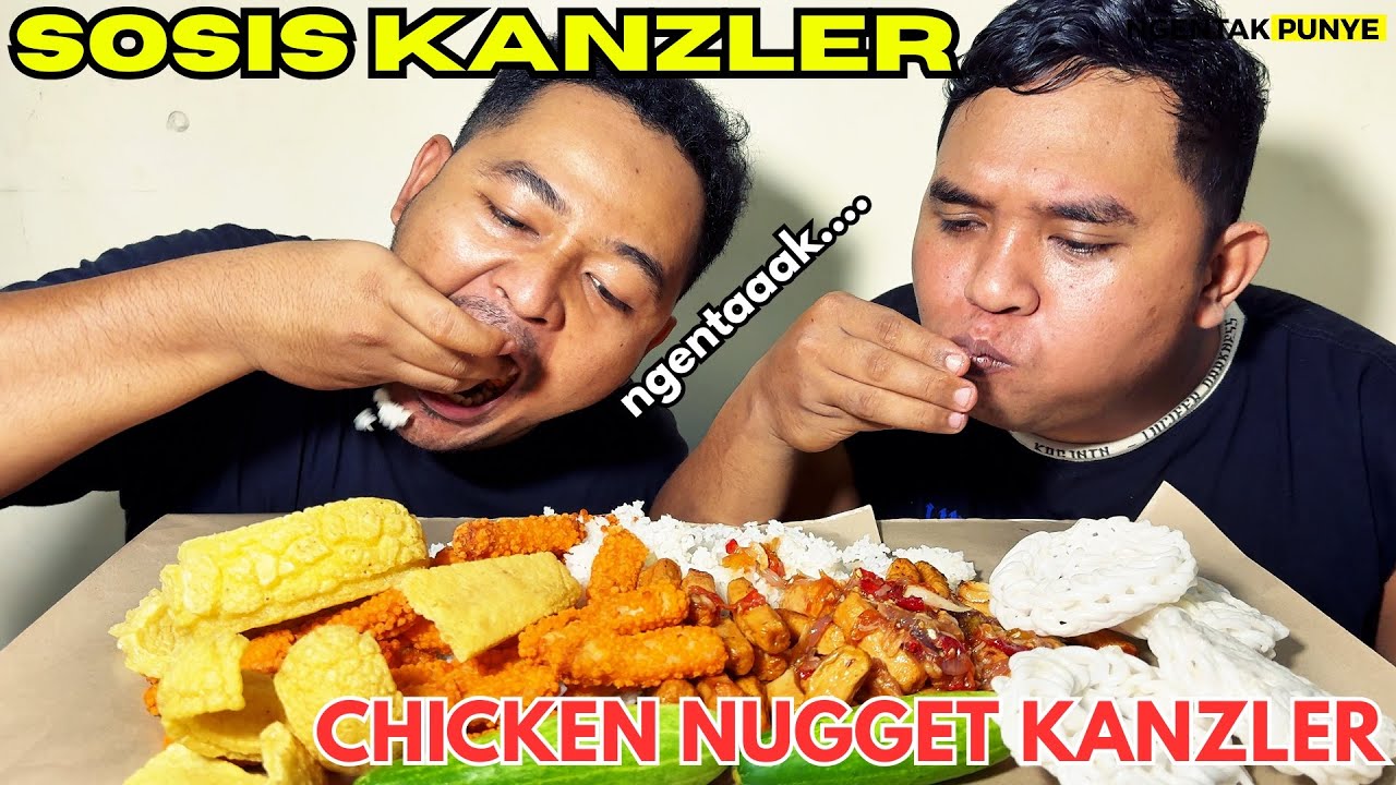 MUKBANG CHIKEN NUGGET & SOSIS KANZLER PAKAI SAMBAL RACIKAN SENDIRI NGENTAKKKKKK !!!!!!