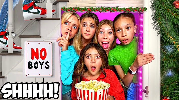 WE BUILT A SECRET HOLIDAY ROOM to HIDE From The BOYS! 🎄