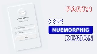 Neumorphic Design Using HTML And CSS | Bangla tutorial 🔥