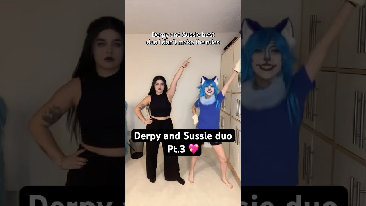 Derpy and Sussie from Kpop demon hunters!! #kpopdemonhunters #sajaboys #huntrix #derpytiger