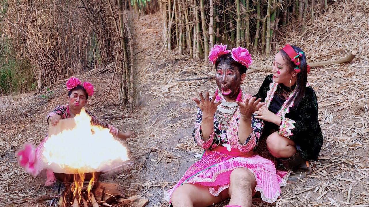 ผักบุ้งไฟแดง ทำหน้าป้าเย้งทำหมด #ป้าเย้งทำอาหาร