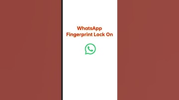 How to Use WHATSAPP FINGERPRINT LOCK on Android #shorts