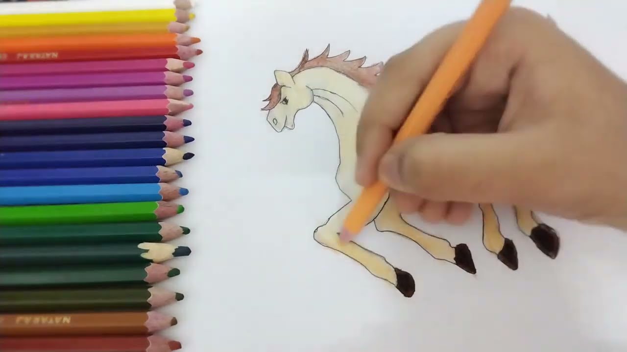 how to draw a horse