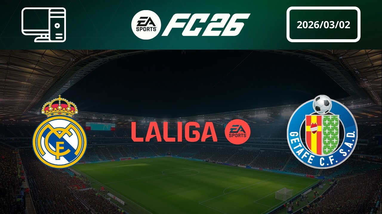[4K] Real Madrid vs Getafe - Prediction - 2025-26 LaLiga EA Sports - EA FC 26