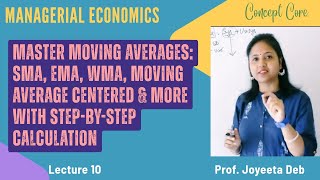 Master Moving Averages: SMA, EMA, WMA, moving average centered & more with Step-by-Step Calculation