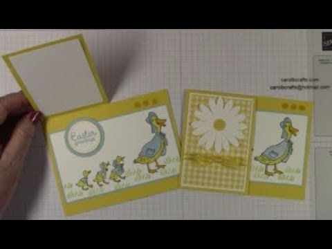 Stampin' Up! Fable Friends Easter Card Project 2 - YouTube