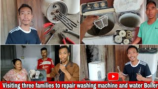 My first call to repair the washing machine and water boiler. Content to Live experience.