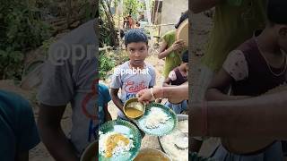 Food Distribution 🇮🇳❤️ • #humanity #noreligion #needy #littlechamps