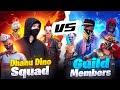 Dhanu dino team vs dhanu dino guild dinos top players  4 vs 4 match in free fire max in telugu