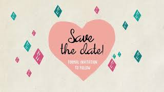 10th Wedding Anniversary Save the Date Video Invitation || Adobe Premiere Pro Video Animation
