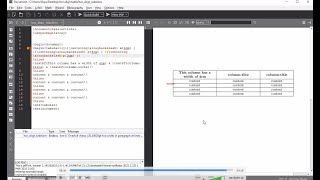 LaTex Basics - Table(Part 3), Horizontal alignment - Tutorial #6