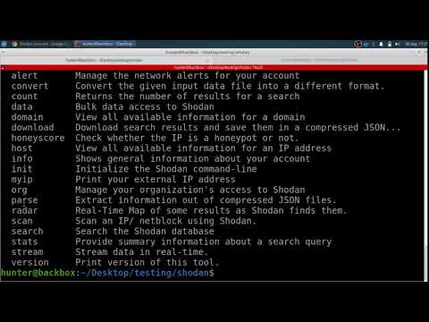 Shodan CLI - Setting API key