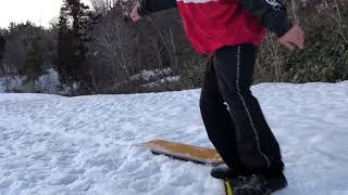 【スノースケート】TRICK オリジナルスノースケート2021年バージョン試乗ムービー