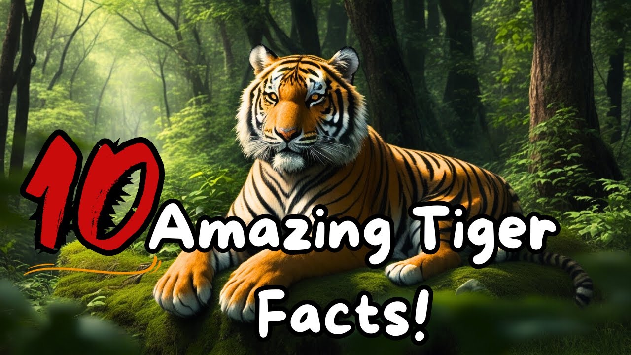 10 Amazing Tiger Facts for Curious Minds l learn with fun l 