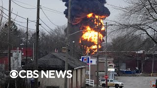 Ohio officials give update on train derailment after controlled release of chemicals | full video