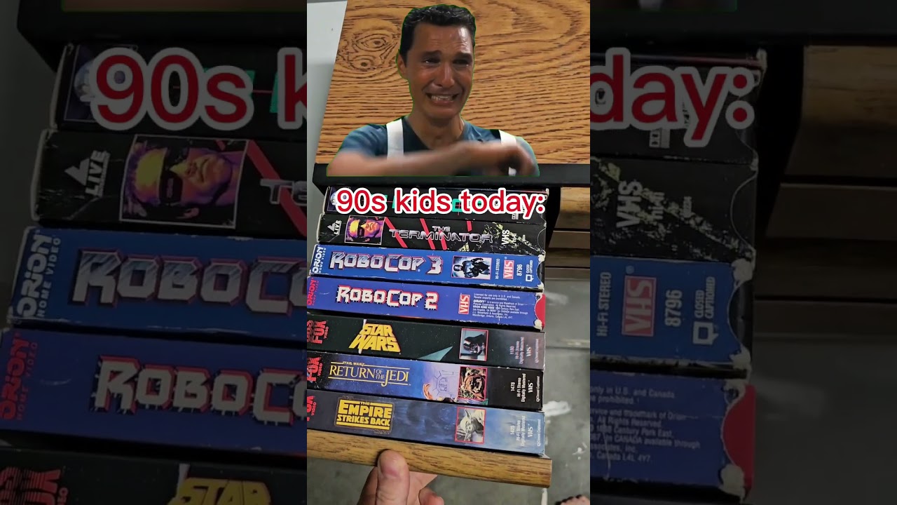 90s Nostalgia :VHS, an era we didn't realize we would miss.  